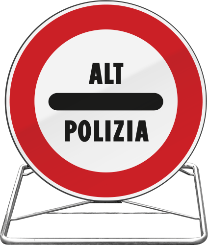 CVGLR6098 - Cavalletto richiudibile con disco da 60 CL 1 "Fig.098 C.d.S."