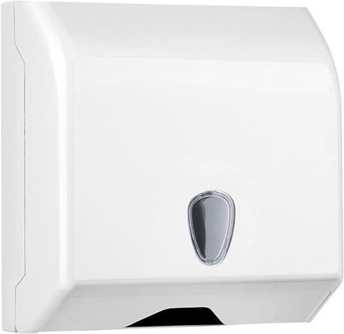 DCC0695 - Dispenser a parete per carta mani piegata a Z e C colore bianco