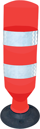 DFS221 - Delineatore flessibile con 2 bande rifrangenti diametro cm 20 x 75 h