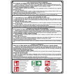 E10210K - Cartello alluminio norme di comportamento ALBERGHI EN ISO 7010