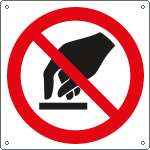 E1315KS - Etichetta adesiva vietato effettuare manovre EN ISO 7010