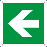 E15104L - Cartello emergenza freccia a destra solo simbolo EN ISO 7010
