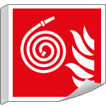 E15106BFLX - Cartello bifacciale flessibile solo simbolo Idrante