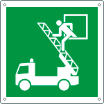 E15120W - Cartello emergenza finestra recupero salvat..solo simbolo EN ISO 7010