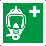E15149K - Cartello emergenza autorespiratore per evacuazione EN ISO 7010 E029