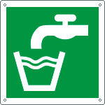 E15157K - cartello solo simbolo acqua potabile EN ISO 7010