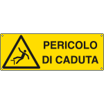 E1757K - Cartello pericolo pericolo di caduta EN ISO 7010