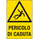 E1757X - Cartello pericolo pericolo di caduta EN ISO 7010