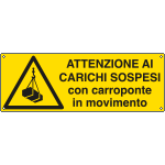 E1777K - Cartello pericolo carichi sospesi EN ISO 7010