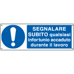 E1918KS - Etichetta adesiva segnalare infortuni sul lavoro EN ISO 7010