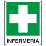 E20102K - Cartello emergenza infermeria UNI ISO 7010
