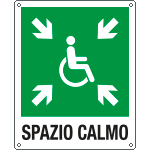E20195X - Cartello emergenza spazio calmo EN ISO 7010 E024