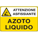 E2768 - Cartello sostanze pericolose AZOTO LIQUIDO EN ISO 7010