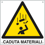 E401101X - cartello pericolo caduta materiali EN ISO 7010