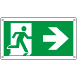 E715102K - Cartello uscita di emergenza freccia a destra EN ISO 7010