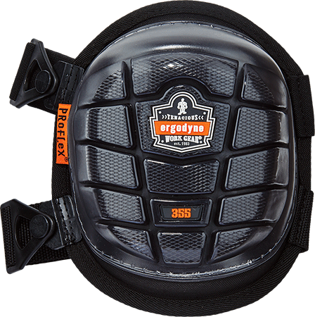 EDS355 - Ginocchiere con sistema a gel+schiuma PU tg.unica regolabile col.NERO