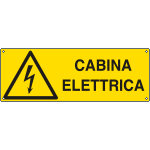 EEF1798K - cartello autoadesivo EasyFix cabina elettrica EN ISO 7010