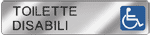 EF70225 - Targa alluminio specchio EasyFix TOILETTE DISABILI