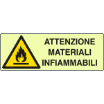 EL1710KP - cartello PVC rigido luminescente DIN materiale infiammabil EN ISO 7010