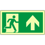 EL715103XA - Cartello luminescente uscita di emergenza avanti EN ISO 7010