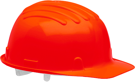 ELE25R - Elmetto polietilene BERICO colore  rosso