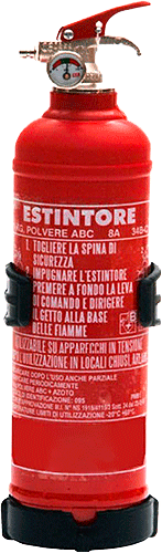 EOKB01 - Estintore manometro sost POLVERE kg 1 classe 8A34BC