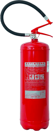 EOKB09 - Estintore manometro sost POLVERE kg 9 classe 55A233BC