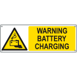 EYE17133K - sign hazard "WARNING BATTERY CHARGING" EN ISO 7010 W026