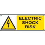 EYE1731K - Sign hazard ELECTRIC SHOCK RISK EN ISO 7010 W012