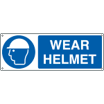 EYE1902K - sign hazard WEAR HELMET EN ISO 7010 M014