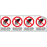 EYE95210B - sheet n. 4 label "DO NOT OPEN..."EN ISO 7010