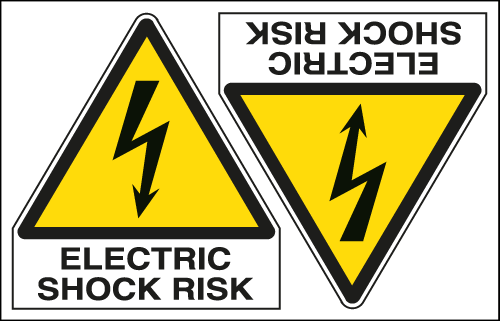 EYE95262A - Sheet n. 2 label ELECTRIC SHOCK RISK EN ISO 7010
