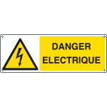 EYF1731K - Sign hazard DANGER ELECTRIQUE EN ISO 7010 W012