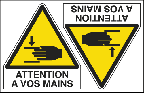 EYF95260A - Sheet n. 2 label ATTENTION A VOS MAINS EN ISO 7010