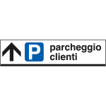 FA6812A - Cartello scatolato PARCHEGGIO CLIENTI avanti