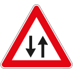 FAH160026 - Triangolo rifrangente HI NF 26 DOPPIO SENSO CIRCOLAZI