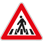 FAR160013 - Triangolo rifrangente NF 13 ATTRAVERSAMENTO PEDONALE