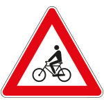 FAR160014 - Triangolo rifrangente NF 35 ATTRAVERSAMENTO CICLABILE