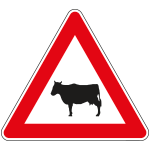 FAR190024 - Triangolo rifrangente NF 24 ANIMALI DOMESTICI