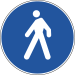 FAR240088 - Disco rifrangente NF 88 PERCORSO PEDONALE