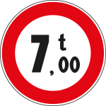 FAR262068 - Disco rifrangente NF 68 divieto PESO SUP.t:___