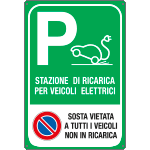 FL56115Y - Cartello Stazione di ricarica per veicoli elettrici