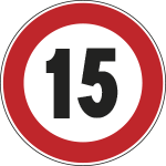 FLH24005015 - Cartello HI NF 50 LIMITE VELOCITA' KM15