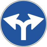 FLR240081A - Cartello NF 81a DIREZIONE CONSIGLIATA DS E sinistra