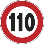 FLR260050110 - Cartello NF 50 LIMITE VELOCITA'KM110