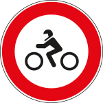 FLR260056 - Cartello NF 56 TRANSITO vietato MOTOCICLI