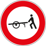 FLR260057 - Cartello NF 57 TRANSITO vietato VEICOLI BRACCIA