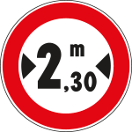 FLR262065 - Cartello NF 65 FLR262064B LARGHEZZA m:___