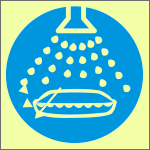 L9817S - Cartello fotoluminescente avviamento acqua