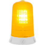 LA024Y - segnalatore lampeggiante base piana solo corrente continua col.GIALLO
